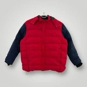 Wantdo Puffer Jacket Mens 4XLT Red Hooded Faux Fur Big & Tall Winter Insulated